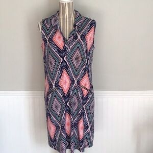 En Focus Studio Pattern Dress Size 12 Sleeveless